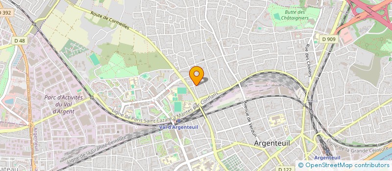 localisation de l'entreprise MONSIEUR DANIEL MILON  ARGENTEUIL