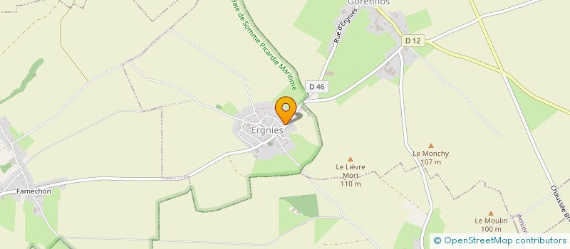 localisation de l'entreprise MONSIEUR DANIEL MIRANDELLE  ERGNIES