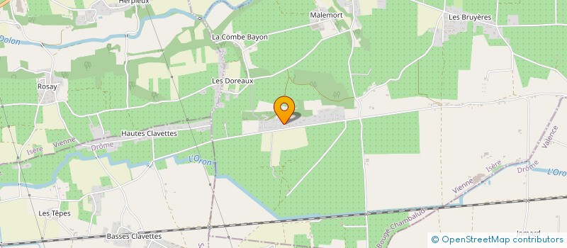 localisation de l'entreprise MONSIEUR DANIEL MODRIN  BOUGE-CHAMBALUD