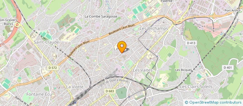 localisation de l'entreprise MONSIEUR DANIEL MOGNARD  BESANCON