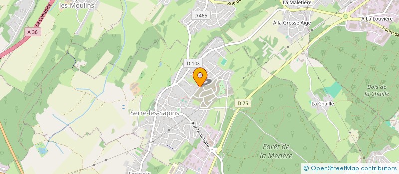 localisation de l'entreprise MONSIEUR DANIEL MOINE à SERRE-LES-SAPINS