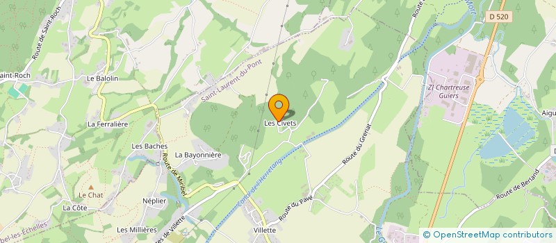 localisation de l'entreprise MONSIEUR DANIEL MOLLARD  SAINT-LAURENT-DU-PONT