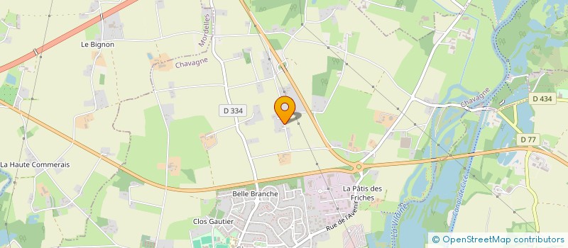 localisation de l'entreprise MONSIEUR DANIEL MOLLE  CHAVAGNE