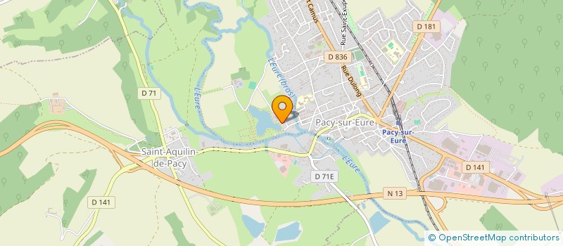 localisation de l'entreprise MONSIEUR DANIEL MOMENCEAU  PACY-SUR-EURE
