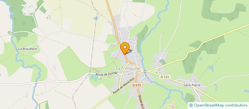 localisation de l'entreprise MONSIEUR DANIEL MONCOURT  LA TRIMOUILLE