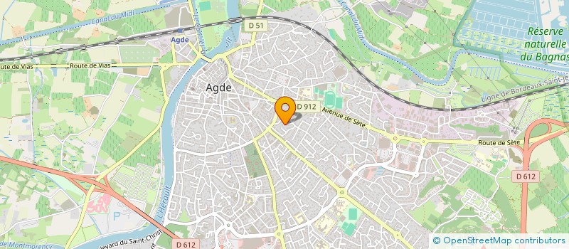 localisation de l'entreprise MONSIEUR DANIEL MONPONTET  AGDE