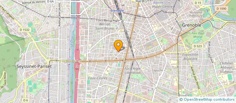 localisation de l'entreprise MONSIEUR DANIEL MONTAILLARD à GRENOBLE