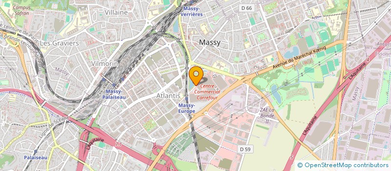 localisation de l'entreprise MONSIEUR DANIEL MONTCHAMP à MASSY