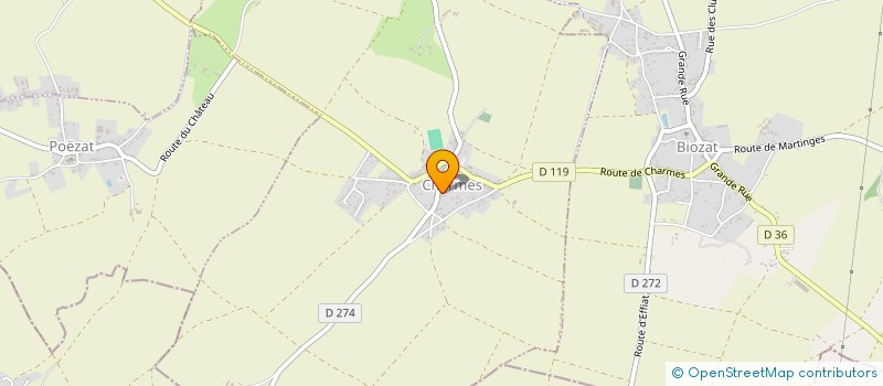 localisation de l'entreprise MONSIEUR DANIEL MONTORIER  CHARMES