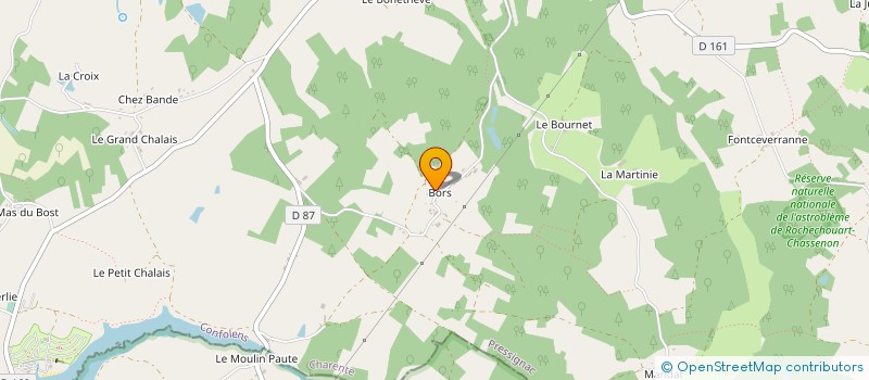 localisation de l'entreprise MONSIEUR DANIEL MOORE à PRESSIGNAC