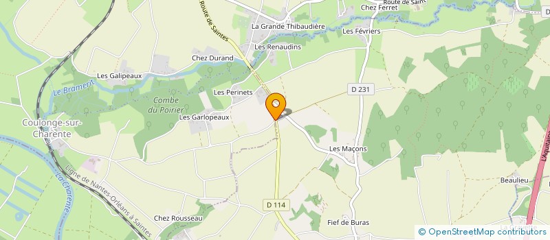 localisation de l'entreprise MONSIEUR DANIEL MOQUETTE  ST SAVINIEN