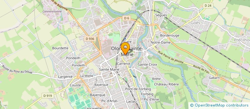 localisation de l'entreprise MONSIEUR DANIEL MOREAU  OLORON-SAINTE-MARIE