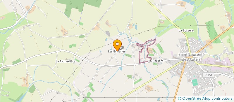 localisation de l'entreprise MONSIEUR DANIEL MOREAU  OREE-D'ANJOU