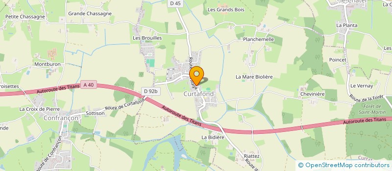 localisation de l'entreprise MONSIEUR DANIEL MOREL  CURTAFOND