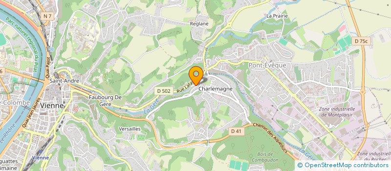 localisation de l'entreprise MONSIEUR DANIEL MOREL  VIENNE