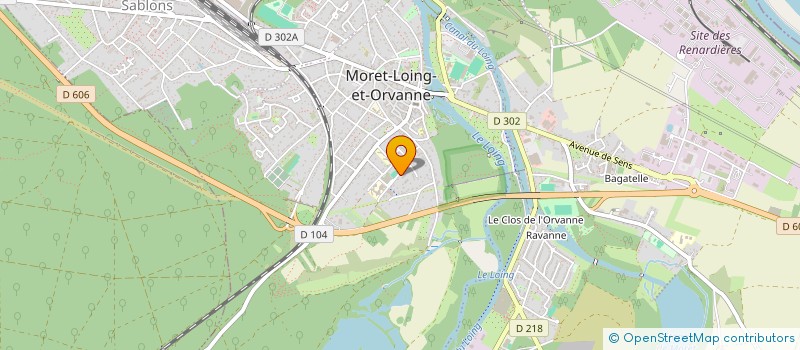 localisation de l'entreprise MONSIEUR DANIEL MORICE à MORET-LOING-ET-ORVANNE