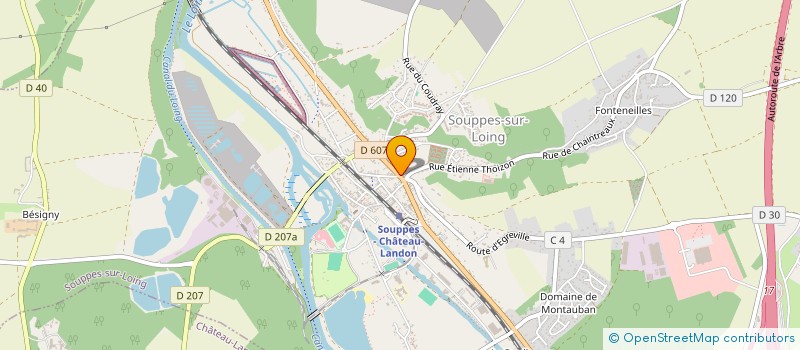 localisation de l'entreprise MONSIEUR DANIEL MORISSEAU à SOUPPES-SUR-LOING