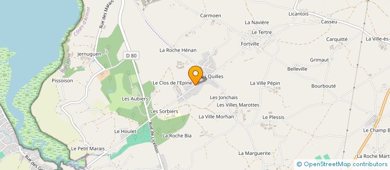 localisation de l'entreprise MONSIEUR DANIEL MORO  PLENEUF-VAL-ANDRE