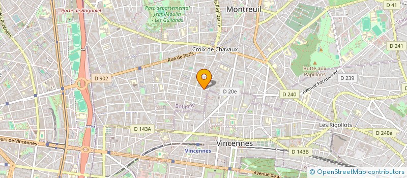 localisation de l'entreprise MONSIEUR DANIEL MOSMANT à MONTREUIL