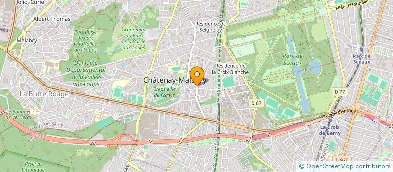 localisation de l'entreprise MONSIEUR DANIEL MOULIAC  CHATENAY-MALABRY