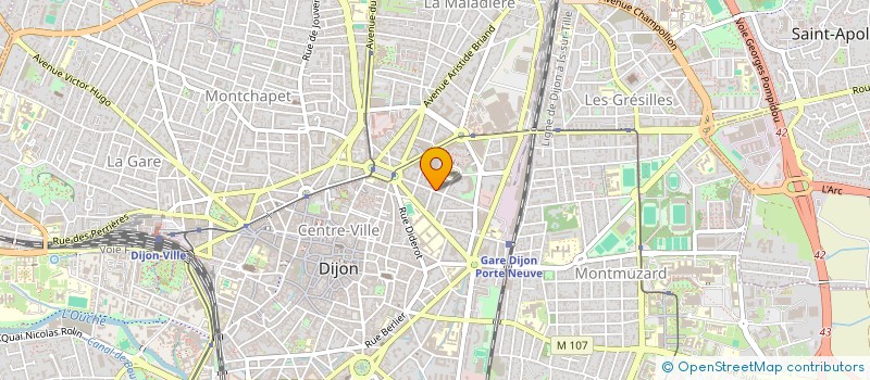 localisation de l'entreprise MONSIEUR DANIEL MOULIN à DIJON