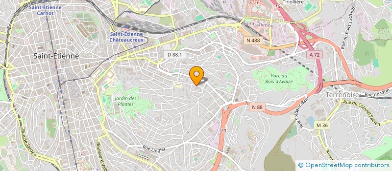 localisation de l'entreprise MONSIEUR DANIEL MOUNIER  SAINT-ETIENNE