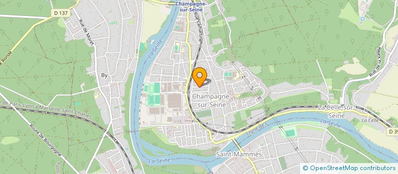 localisation de l'entreprise MONSIEUR DANIEL MOURREFET  CHAMPAGNE-SUR-SEINE