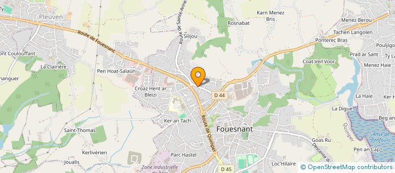 localisation de l'entreprise MONSIEUR DANIEL MULARD à FOUESNANT