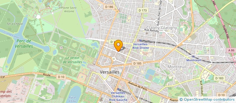 localisation de l'entreprise MONSIEUR DANIEL MULLER à VERSAILLES