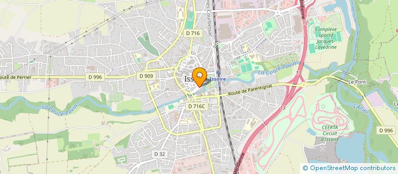 localisation de l'entreprise MONSIEUR DANIEL NAUTON à ISSOIRE