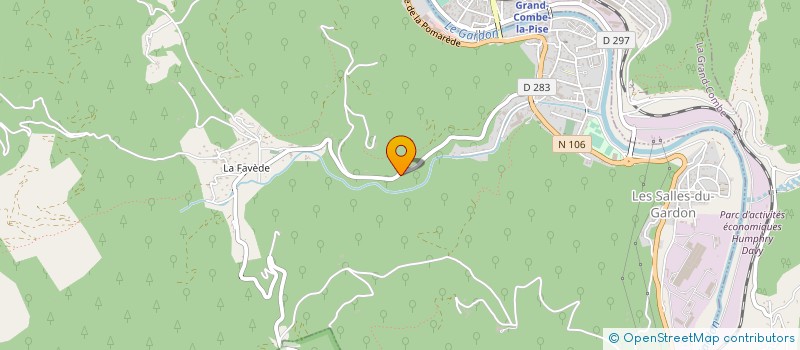 localisation de l'entreprise MONSIEUR DANIEL NEGRE  LES SALLES DU GARDON