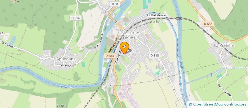 localisation de l'entreprise MONSIEUR DANIEL NEYER à L'ISLE-SUR-LE-DOUBS