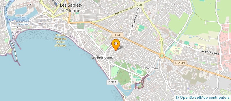 localisation de l'entreprise MONSIEUR DANIEL NICOLEAU à LES SABLES D'OLONNE