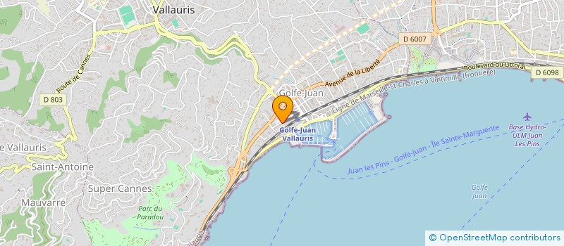 localisation de l'entreprise MONSIEUR DANIEL NITOAIE  VALLAURIS