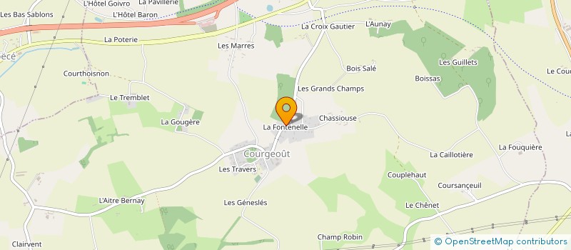 localisation de l'entreprise MONSIEUR DANIEL NOBLET à COURGEOUT