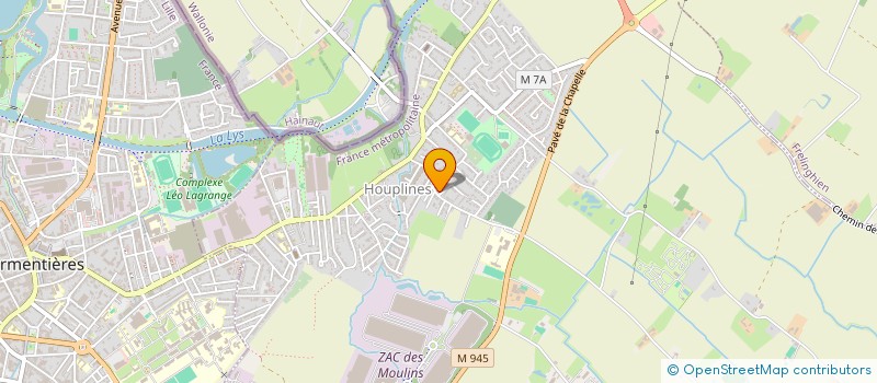 localisation de l'entreprise MONSIEUR DANIEL NOULEZ  HOUPLINES