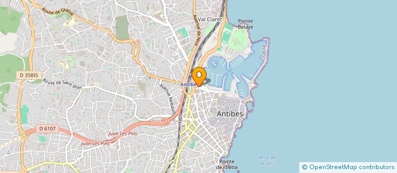 localisation de l'entreprise MONSIEUR DANIEL O CONNOR à ANTIBES