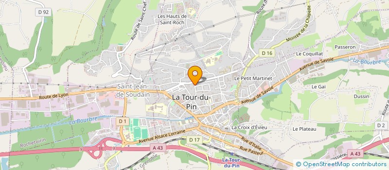 localisation de l'entreprise MONSIEUR DANIEL OBERFALCER  LA TOUR-DU-PIN