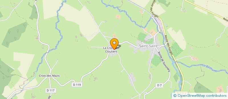 localisation de l'entreprise MONSIEUR DANIEL OBRY  SAINT-SAIRE