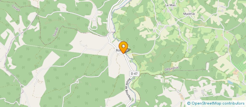 localisation de l'entreprise MONSIEUR DANIEL OGNOV  FRAYSSINET-LE-GELAT