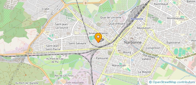 localisation de l'entreprise MONSIEUR DANIEL OLLIVE à NARBONNE