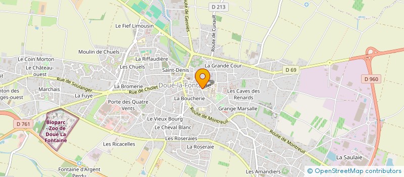 localisation de l'entreprise MONSIEUR DANIEL ONILLON  DENEZE-SOUS-DOUE