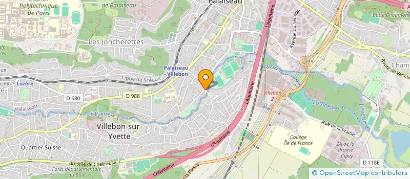 localisation de l'entreprise MONSIEUR DANIEL OUDART à PALAISEAU