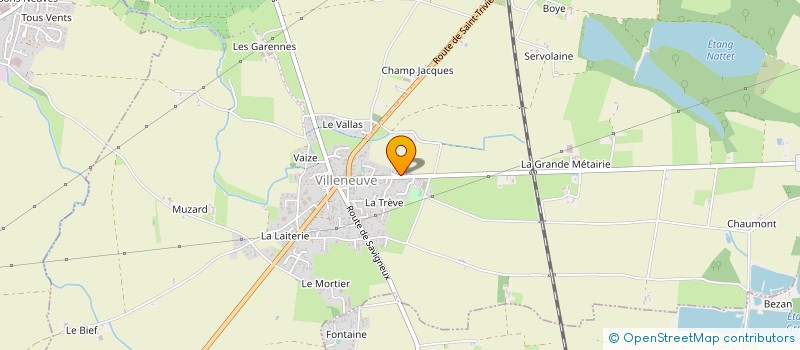 localisation de l'entreprise MONSIEUR DANIEL PALLUET à VILLENEUVE