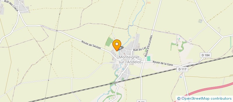 localisation de l'entreprise MONSIEUR DANIEL PANNETIER  MONTEIGNET-SUR-L ANDELOT