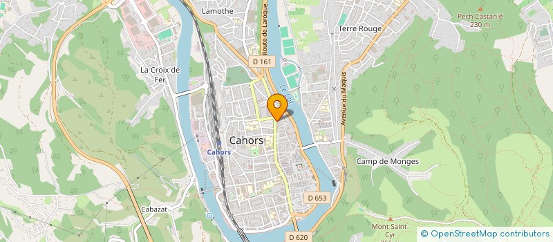 localisation de l'entreprise MONSIEUR DANIEL PANOUZE  CAHORS