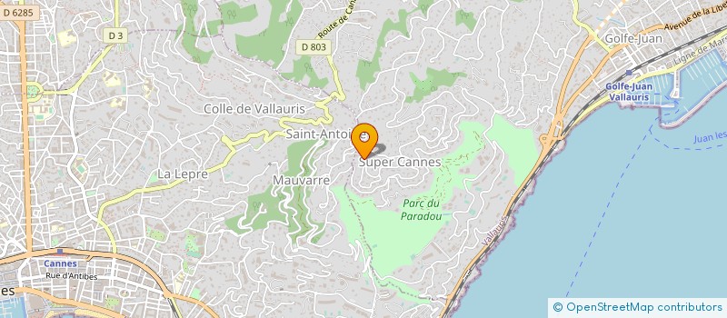 localisation de l'entreprise MONSIEUR DANIEL PAOLI à VALLAURIS
