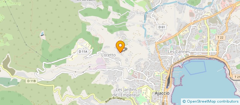 localisation de l'entreprise MONSIEUR DANIEL PAPINI à AJACCIO