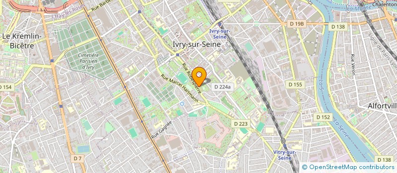 localisation de l'entreprise MONSIEUR DANIEL PARIS CLAVEL à IVRY-SUR-SEINE