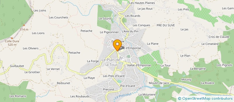 localisation de l'entreprise MONSIEUR DANIEL PASQUIER à LE PLAN-DE-LA-TOUR